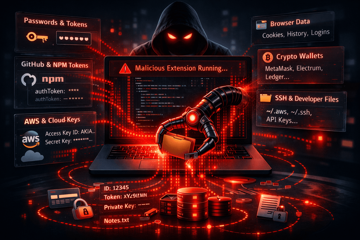 Cảnh Báo Khẩn: Extension Hợp Pháp Bị Chiếm Quyền Đang Đánh Cắp Toàn Bộ Token & Key Của Developer