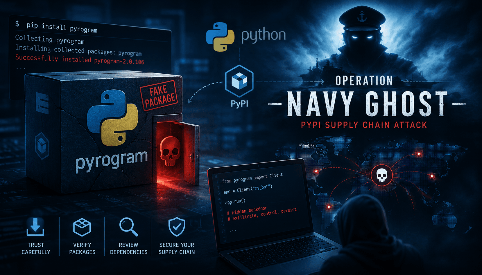 Navy Ghost: Khi một lệnh pip install trở thành cánh cửa cho hacker