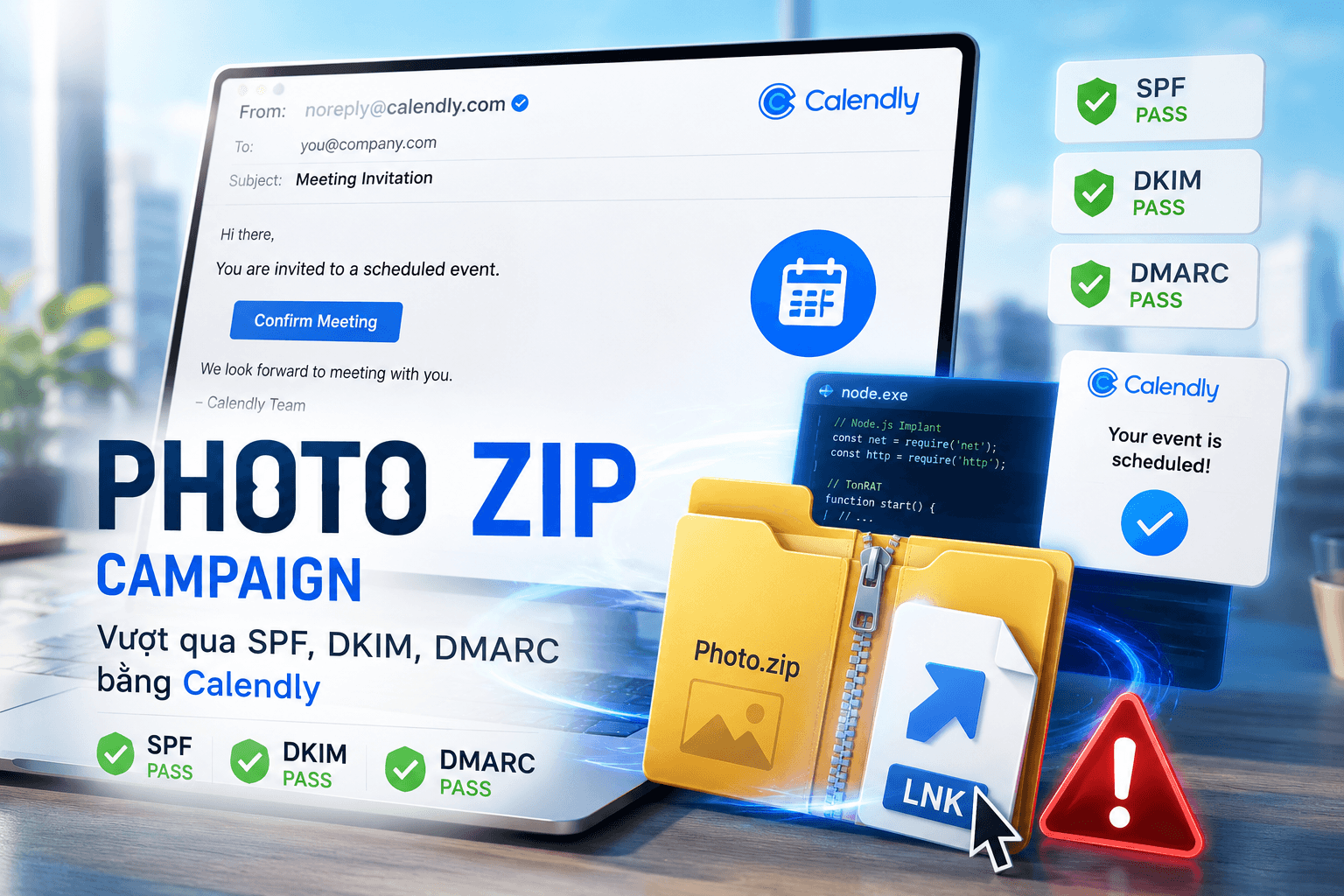 Chiến dịch Photo ZIP: Khi chính email hợp lệ lại trở thành vũ khí phát tán mã độc