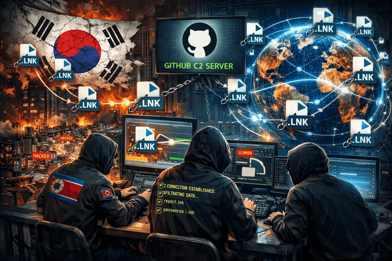 Chiến Dịch Tấn Công DPRK: Lạm Dụng LNK File và GitHub C2 Nhắm Vào Hàn Quốc