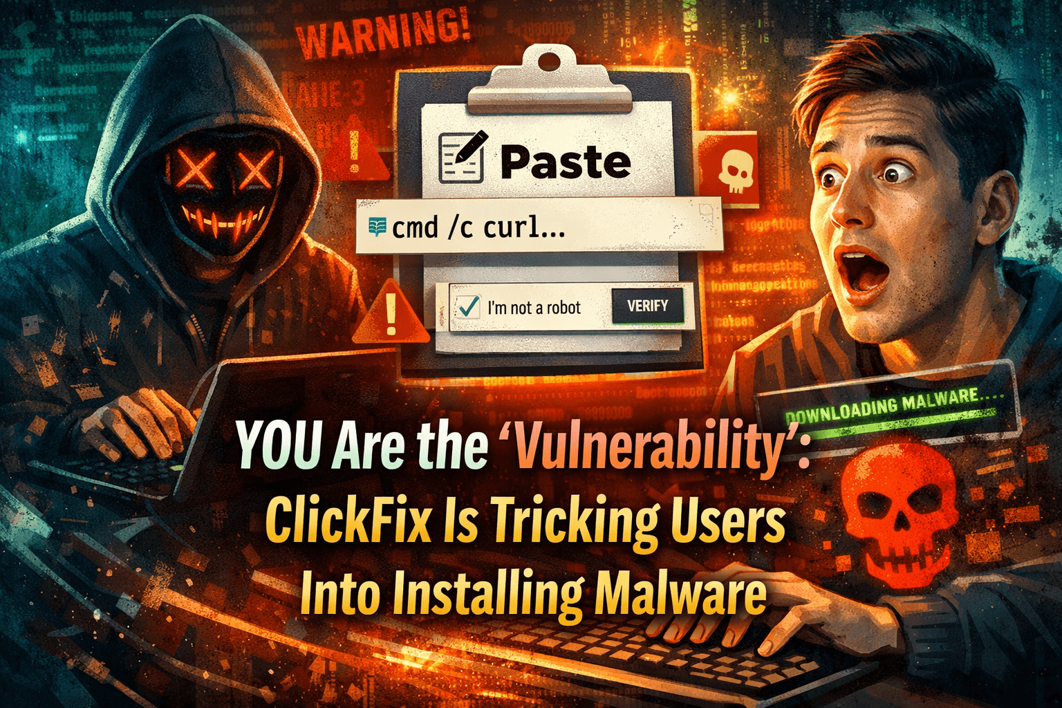 You are the "security vulnerability": ClickFix is causing users to install malware themselves.