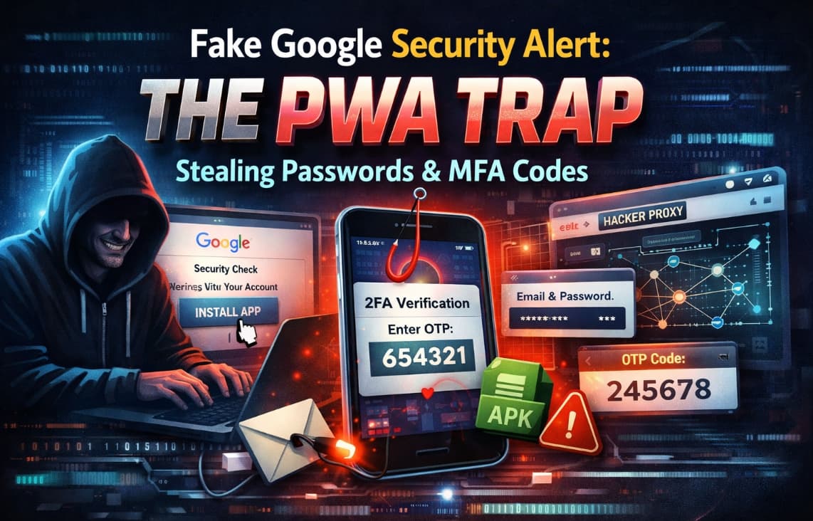 Just One Click 'Install': How a Fake Google Page Steals Both Passwords and MFA Codes