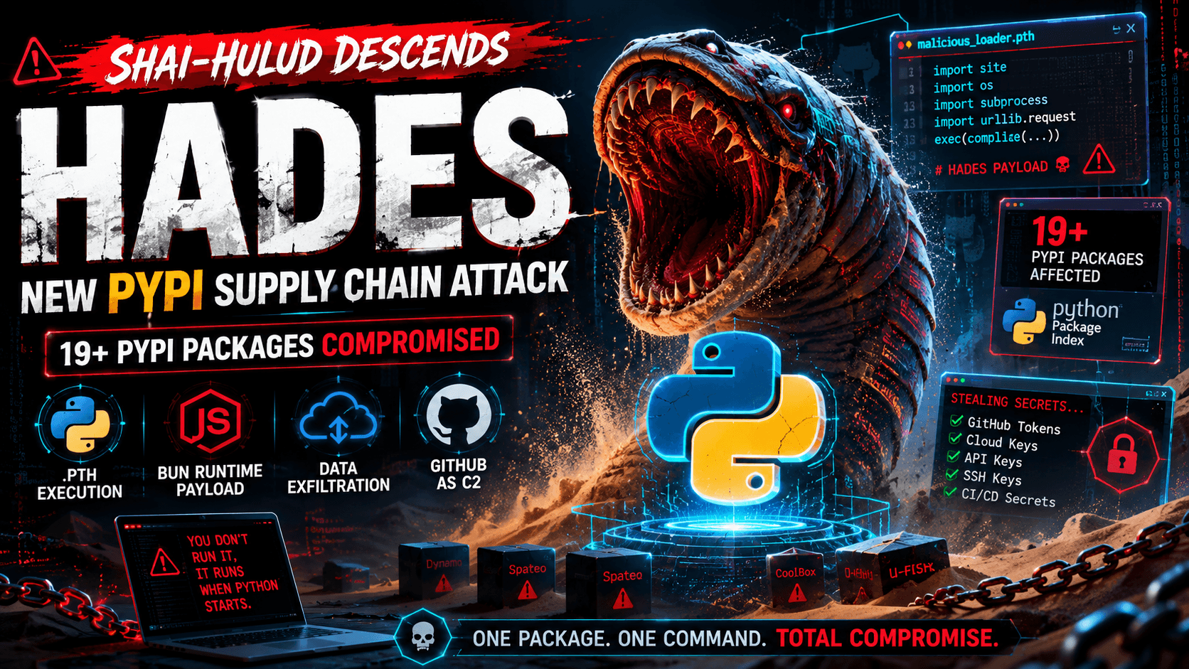 Shai-Hulud Returns: When Just One pip install Command Can Steal All Your Secrets