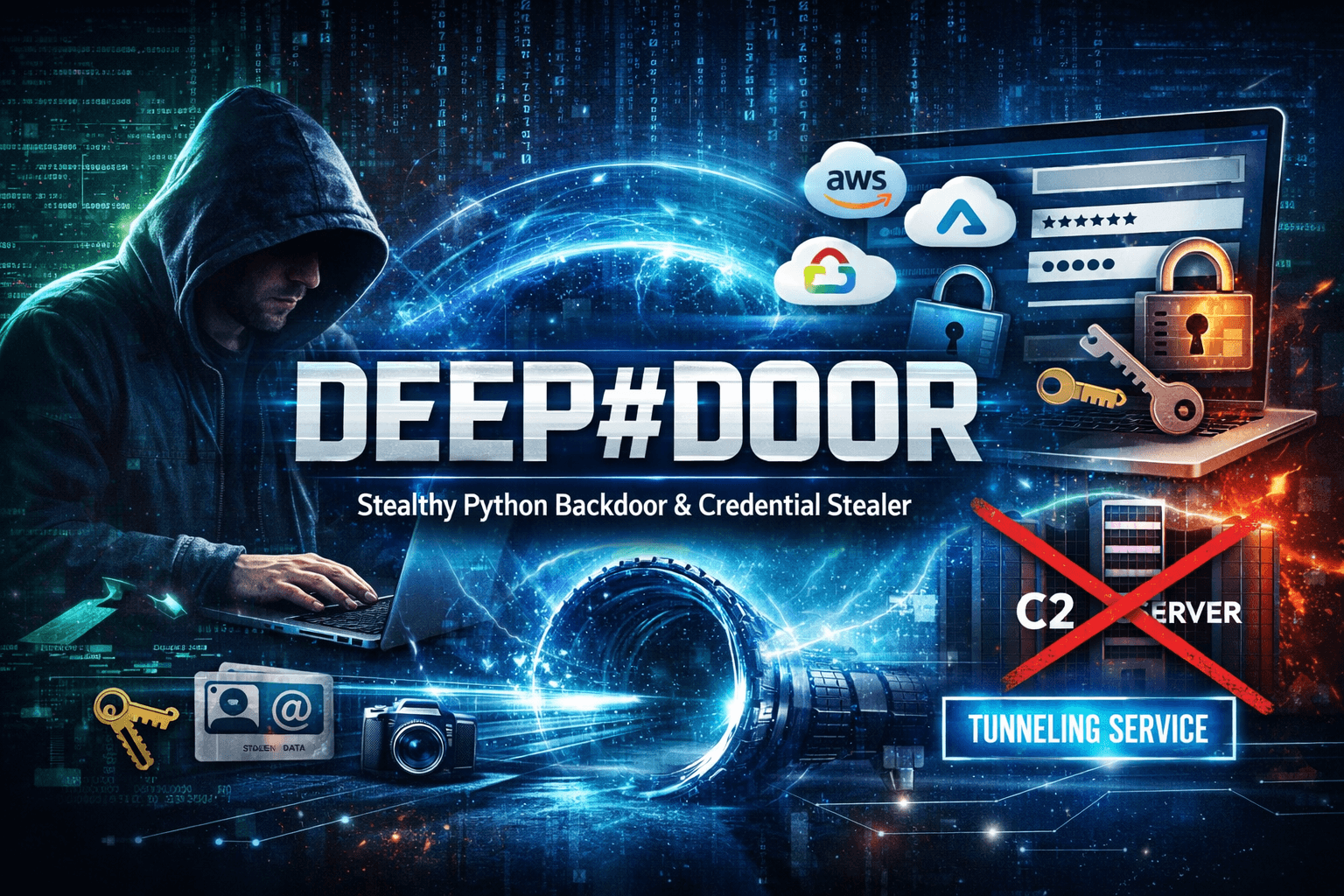 DEEP#DOOR: A new Python backdoor is quietly stealing all your passwords through a secret tunnel.